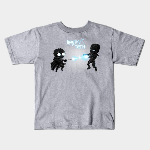 Magic Vs Tech Kids T-Shirt by nukhongwom